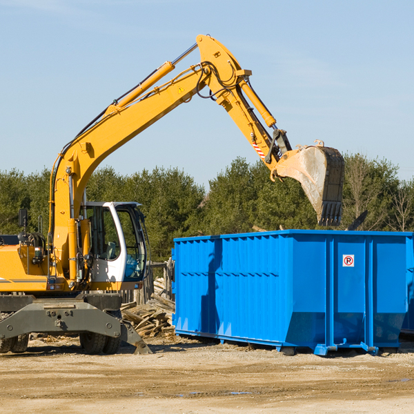 are there any restrictions on where a residential dumpster can be placed in Portage WI